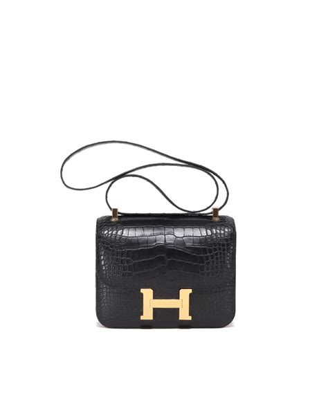 hermes constance 24 shiny black